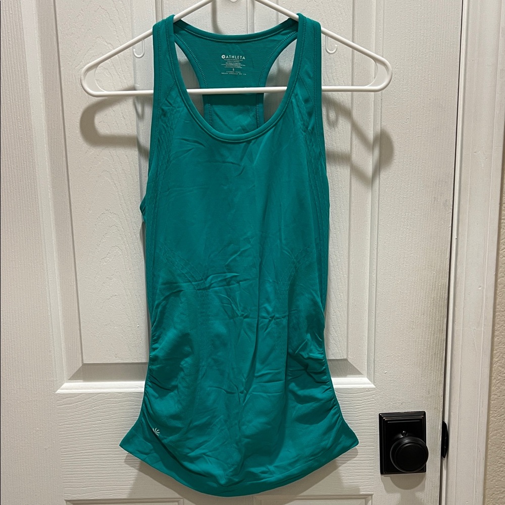 Athleta Teal Racerback Tank Top